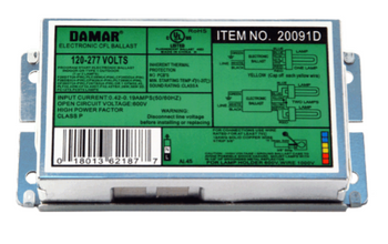 EL226CF-120-277HF Damar 20091D Compact Fluorescent Ballast