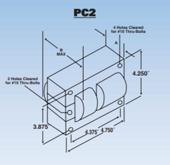 P32048TAC4M-500K Universal - Dimensions