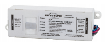 KTLD-15-UV-PS350-42-VDIM-LP1 Keystone Adjustable LED Driver - 15W 260-350mA