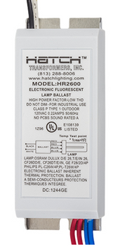 HR2600 Hatch Compact Fluorescent Ballast - 26W 120V