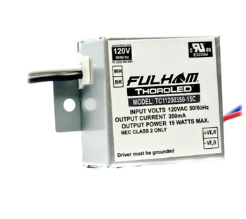 TC11200350-15C Fulham ThoroLED Driver Constant-Current 15W 350mA Non-dimming