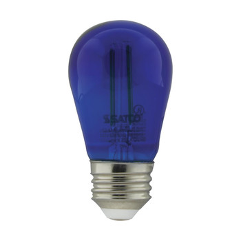 SATCO 1W/LED/S14/BLUE/120V/ND/4PK (S8023) LED Filament Bulb