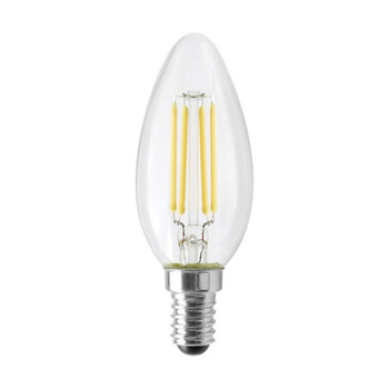 SATCO 4.5W/TORP/EURO-E14/CL/830/120V (S12115) LED Filament Bulb