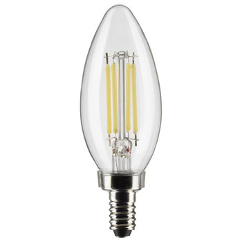 SATCO 5.5B11/LED/927/CL/120V/E12 (S21273) LED Filament Bulb