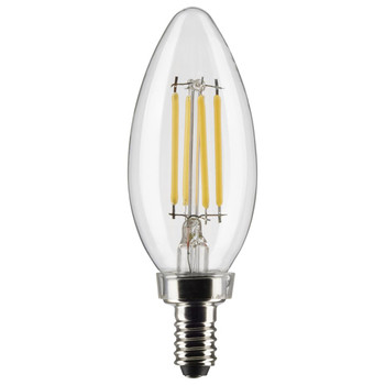 SATCO 4B11/LED/950/CL/120V/E12 (S21268) LED Filament Bulb