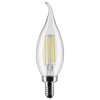 SATCO 5.5CA10/LED/927/CL/120V/E12 (S21304) LED Filament Bulb