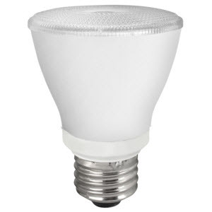 L7P20D2527KNFL TCP LED PAR20 Lamp - 7W 600L, 2700K