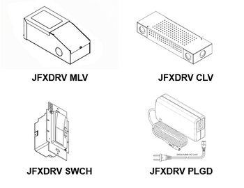 JFXDRV Juno JFX Series Tapelight Constant Voltage LED Driver - 20W/40W/60W/96W/100W 24VDC