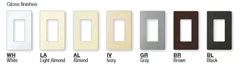 Lutron Claro Wall Plate - Colors