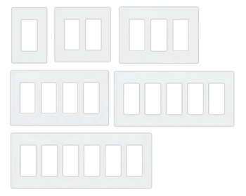 Leviton Decora Wallplate - Mount (Screw-in / Screw-less) Gangs (1-6) Color-select