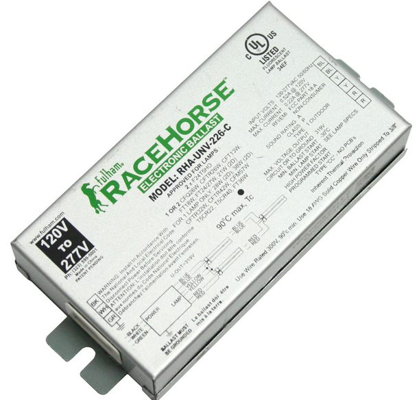 RHA-UNV-226-C Fulham RaceHorse Electronic Fluorescent Ballast