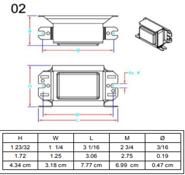 SP2 Robertson - Dimensions SP2 Robertson - Dimensions