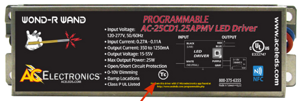 AC Electronics AC-25CD1.25APMV Programmable LED Driver