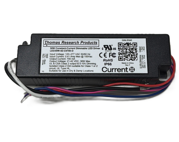 LED30W-42-C0700-D Thomas Research Products LED Driver - 30W 700mA Dimming
