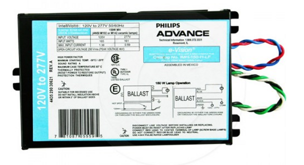 IMH-150-H-LF-M Advance enVision Metal Halide Ballast - 150W Mounting Feet