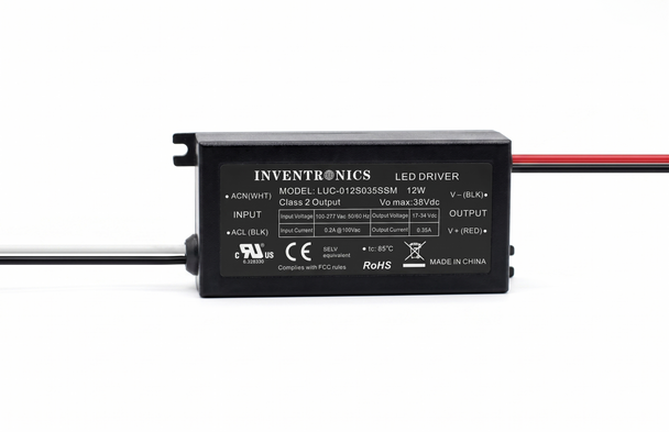LUC-012S035SSM Inventronics Constant Current LED Driver - 12W 350mA Non-Dimming