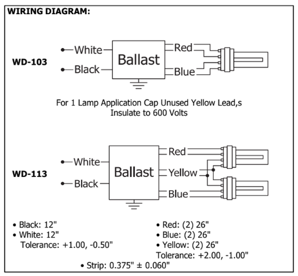 ROBERTSON PSR2GPH55HOMV UV Germicidal Ballast