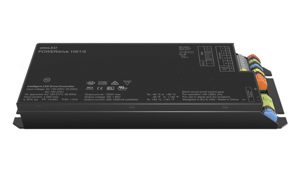 1061/S eldoLED POWERdrive Programmable Constant Current 4-channel LED Driver - 100W 1050mA DXM/RDM