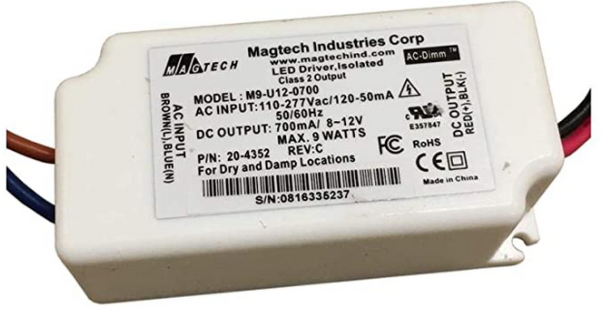 M9-U12-0750 Magtech Constant Current LED Driver - Dimming 9W 750mA