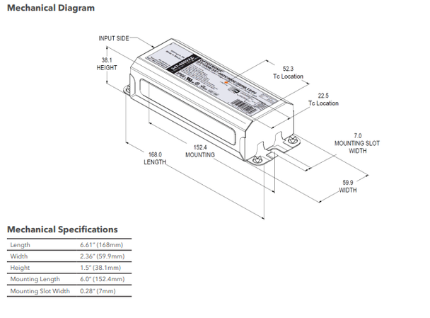 OT100W/347-480/800C/2DIMLT2/P6 OPTOTRONIC (79206/*2743YA) Programmable ...