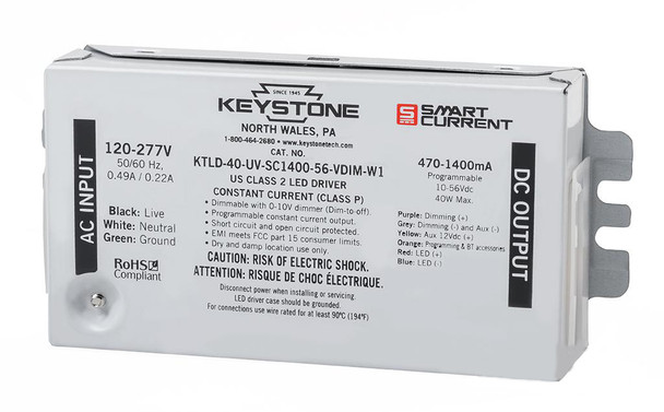 KTLD-40-UV-SC1400-56-VDIM-W1 Keystone Programmable LED Driver