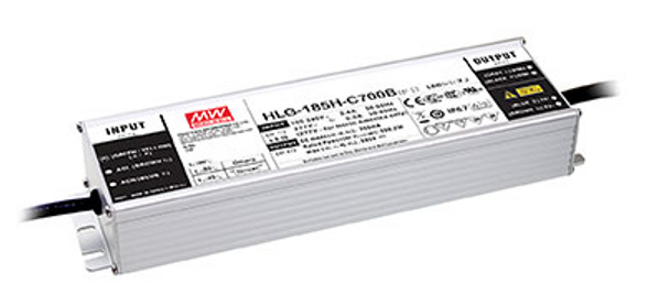 HLG-185H-C700B Mean Well Constant Current LED Driver - 200W 700mA Dimmable