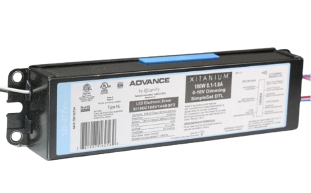 XI180C180V144BSF2 Advance Xitanium Programmable LED Driver - 180W 1500mA Dimmable