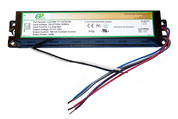 LG120W-171-C0700-RD EPtronics LED Driver - 120W 700mA Dimmable
