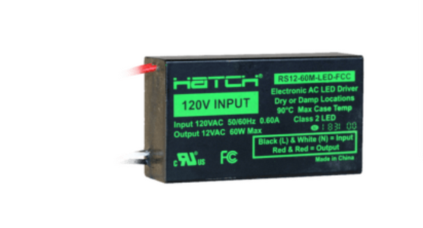 RS12-60M-LED-FCC Hatch LED Driver - 60W 12VAC FCC-Approval
