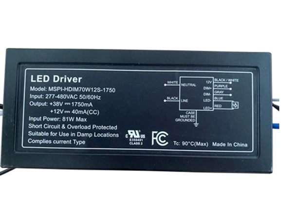 MSPI-HDIM70W12S-1750 KHM Kerham LED Driver - 70W 1750mA High-Voltage