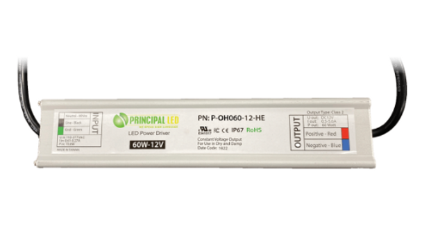 P-OH060-12-HE Principal Sloan Constant Voltage LED Power Supply - 60W 12V