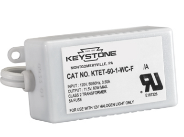 KTET-60-WC-F Keystone Electronic Transformer - 60W 12V Non-dimmable