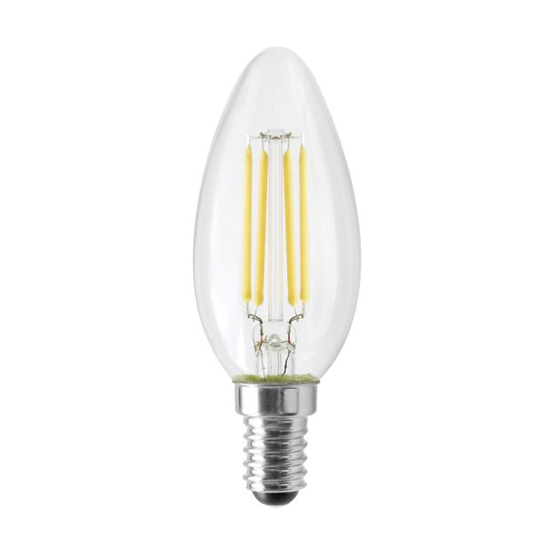 SATCO 4.5W/TORP/EURO-E14/CL/840/120V (S12116) LED Filament Bulb