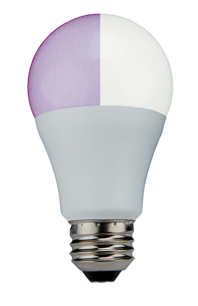 L60A19D27PF TCP ColorFlip LED A19 Lamp - 10W 800L, 2700K/Purple