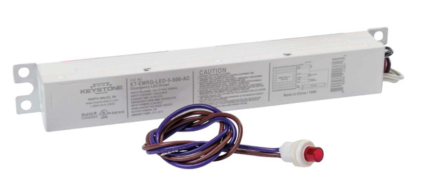 KT-EMRG-LED-5-500-AC Keystone Constant Wattage LED Emergency Back-up Driver - 5W 500LM Lead-wires