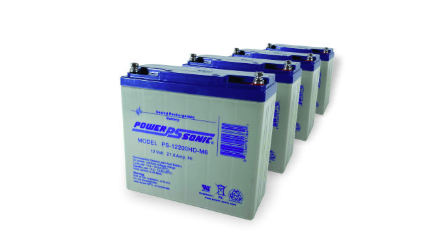 PRT00401 Bodine SLA Battery for ELI-S-400-CEC Inverter - 4-units 12V 21Ah