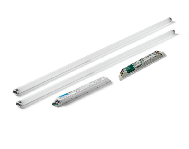 3BT3T8-2Mxx-q Lutron LED Driver + Lamp + BMF C-FLEX Conversion Kit - Two F25T8