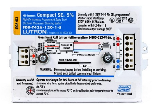FDB-T426-120-2 Lutron Dimming Ballast FDB-T426-120-2 Lutron Dimming Ballast