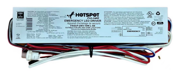 FHSCP-UNV-10W-L-SD Fulham HotSpot Constant Power Emergency LED Driver - 10W Self-Diagnostic