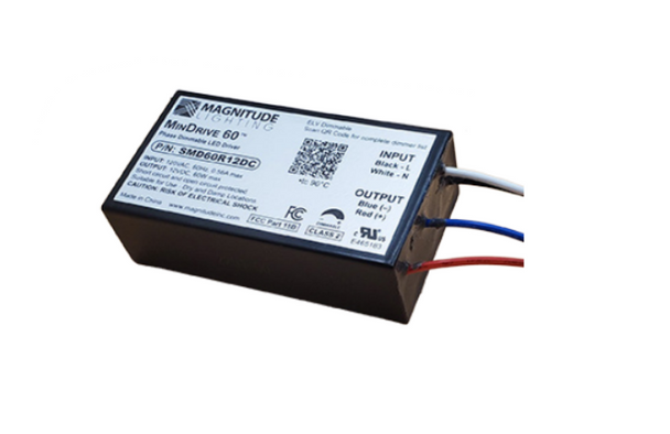 SMD60R12DC Magnitude MinDrive 60 Constant Voltage LED Driver - 60W 12V Dimmable