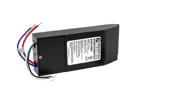 E40L24DC Magnitude (E40L24DC-KO) E-Series Constant Voltage LED Driver - 40W 24V Dimmable Junction-Box Knock-outs
