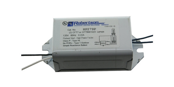 HP279P Robertson 7W or 9W 2-pin CFL Ballast - 120V