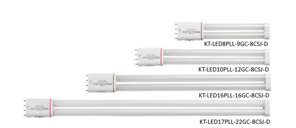 KT-LED10PLL-12GC-8CSJ-D Keystone Direct-Drive Color-Select LED PLL Lamp - 10W 12" 1250LM 30/35/40/50/65K