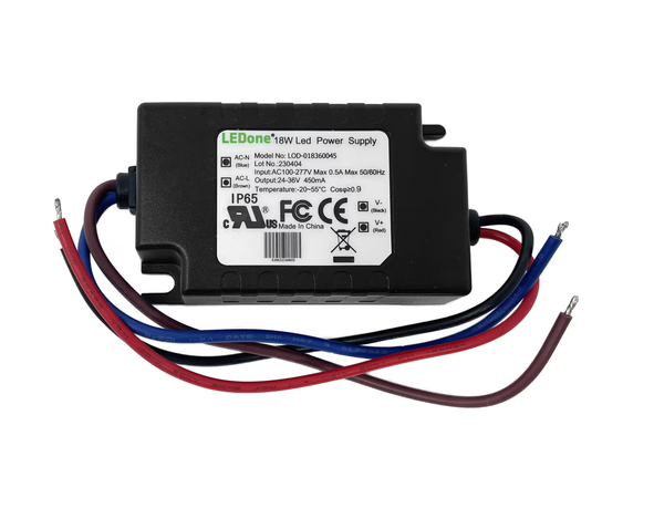 LOD-018360045 LEDone Constant Current LED Driver - 18W 450mA