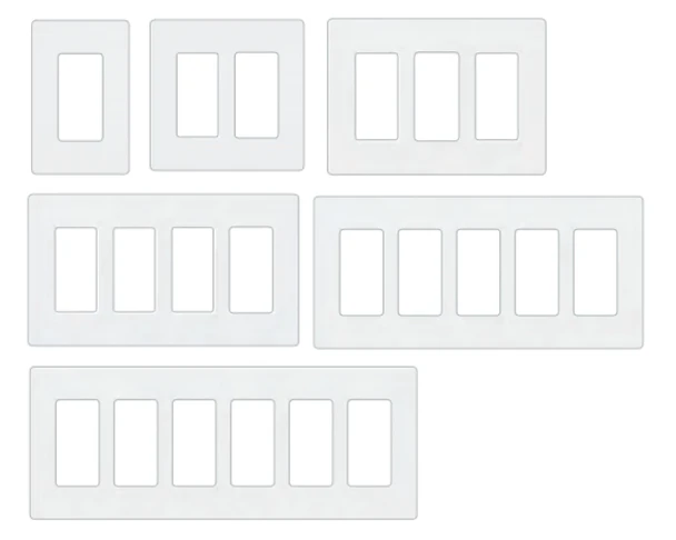 Lutron Claro 1-6 Gang Wall Plate - Gloss Decora/Decorator/Designer Paddle Switches and Dimmers