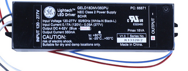 GELD18DMV350PU GE Lightech (66871) Constant Current LED Driver