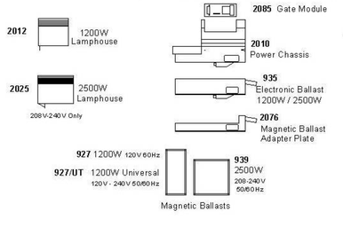 Lycian 927-UT Magnetic Multi-volt Ballast | M2 FollowSpot | 1200W Lamps ...