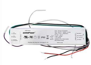 WP-HHA-120U0403000 WeledPower LED Driver | 120W 3000mA