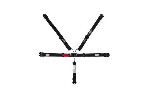 5-Point Seat Belt Harness, Pull-Down Latch & Link, 2" Belts