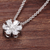 18K Gold Diamond Flower Necklace